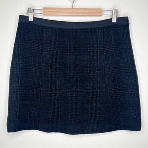 NWT Vince Black Wool Blend Skirt Size 10